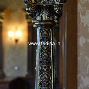 Wooden Pillar Design with Premium Finish