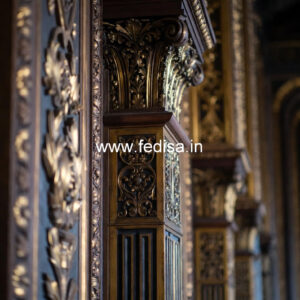 Wooden Pillar Design for Sophisticated Homes