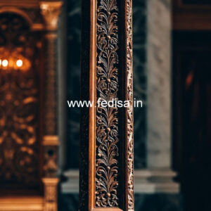 Wooden Pillar Design for Rich Interiors