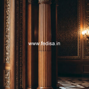 Wooden Pillar Design for Interior Luxury