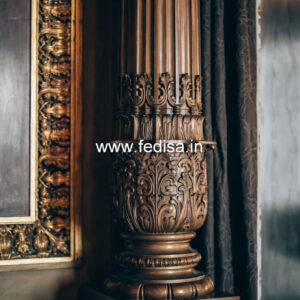 Wooden Pillar Designs for Rich Home Decor