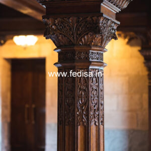 Wooden Pillar Designs That Look Artistic & Premium