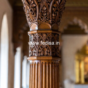 Traditional Wooden Pillar Design India