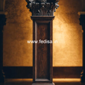 Wooden Pillar Design for Luxury Villa