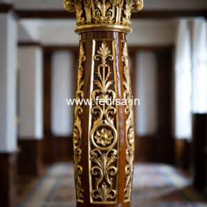 Wooden Pillar Design for Traditional House
