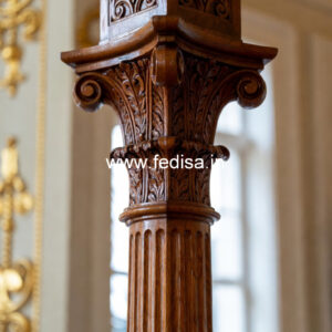 Wooden Pillar Design for Home Decoration