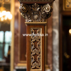 Wooden Pillar Design for Interior Decor