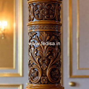 Wooden Pillar Design for Luxury Decoration