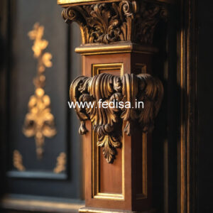 Wooden Pillar Designs for Rich Home Decor