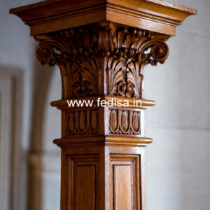 Wooden Pillar Design for Luxury Homes