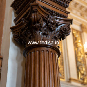 Traditional Wooden Pillar Design India