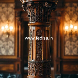 Stylish Wooden Pillar Design for Home Decor