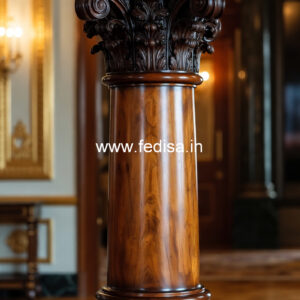 Wooden Pillar Design for Classic Interiors