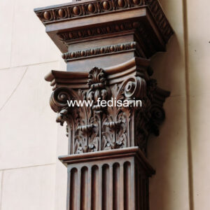 Wooden Pillar Design for Modern Interiors
