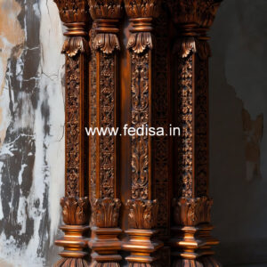 Wooden Pillar Design for Interior Styling