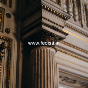 Wooden Pillar Design with Royal Finish