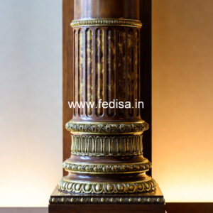 Wooden Pillar Design with Creative Style