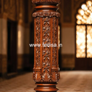 Wooden Pillar Design for Rich Interiors