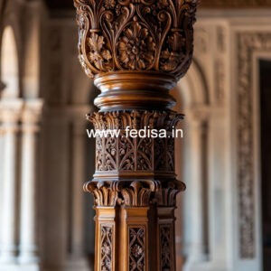 Wooden Pillar Design for Modern Decor