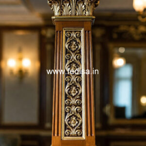 Elegant Wooden Pillar Designs for Living Room