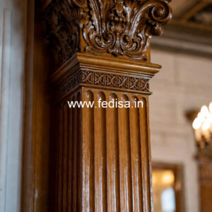 Wooden Pillar Designs That Feel Royal & Classy