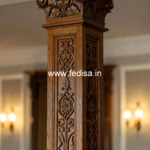 Wooden Pillar Designs That Feel Premium Interiors