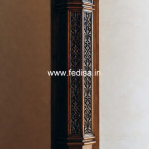 Wooden Pillar Design for Living Room Decor