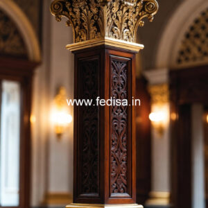Traditional Wooden Pillar Design India