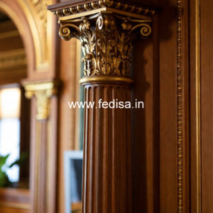 Vintage Wooden Pillar Design for Home