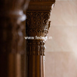 Wooden Pillar Design for Interior Columns