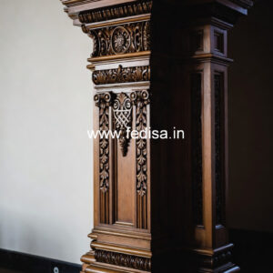 Wooden Pillar Design for Modern Villas