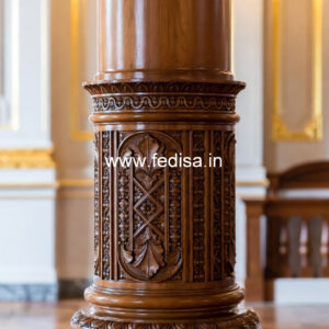 Wooden Pillar Design for Designer Spaces