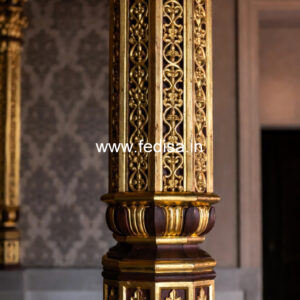 Wooden Pillar Design with Royal Craft