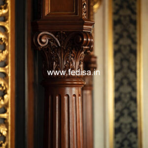 Wooden Pillar Designs for High-End Interiors