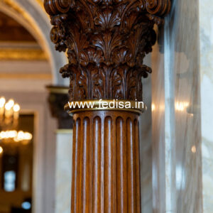 Wooden Pillar Designs for Modern Villas