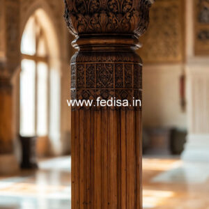 Wooden Pillar Design for Modern Villas