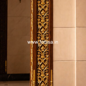 Wooden Pillar Design for Rich Interiors