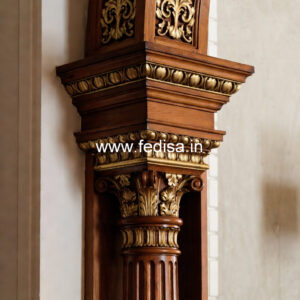 Traditional Wooden Pillar Design India