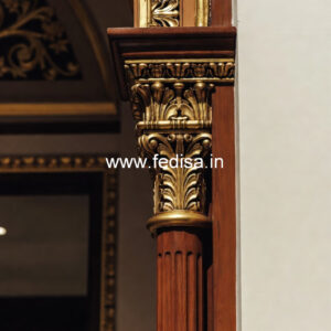 Luxury Wooden Pillar Design for Home