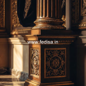 Stylish Wooden Pillar Design for Home Decor