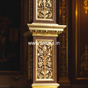 Wooden Pillar Design for Classic Interiors