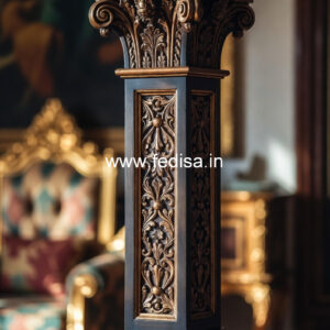 Wooden Pillar Design with Custom Design