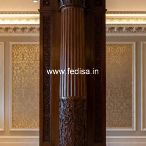 Wooden Pillar Design for Home Interiors