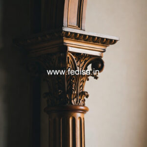 Wooden Pillar Design for Luxury Decoration