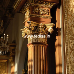 Wooden Pillar Designs for Rich Home Decor