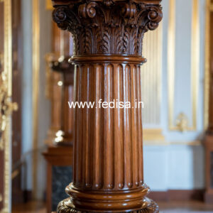 Wooden Pillar Designs for Rich Look