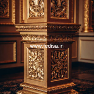 Traditional Wooden Pillar Design India