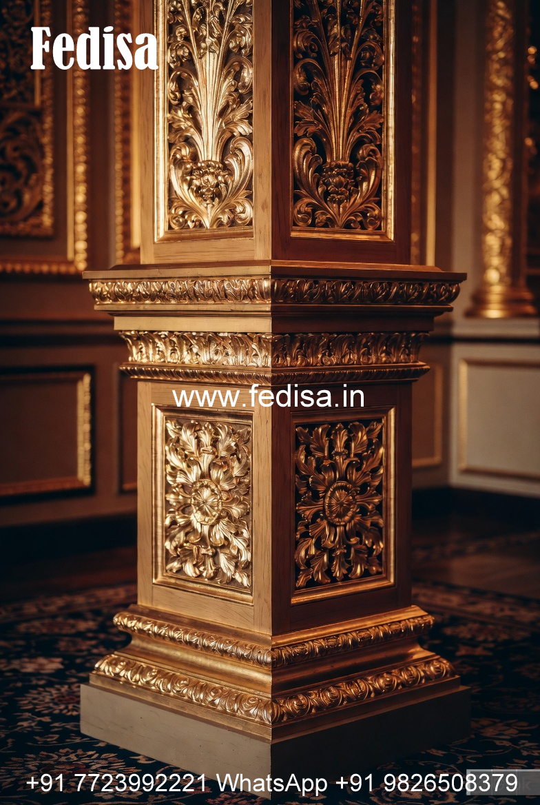 Traditional Wooden Pillar Design India