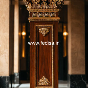 Stylish Wooden Pillar Design for Home Decor