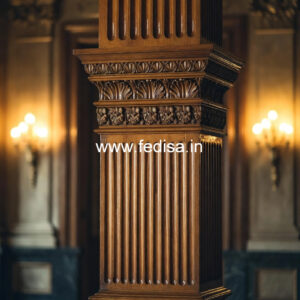 Wooden Pillar Design for Balcony